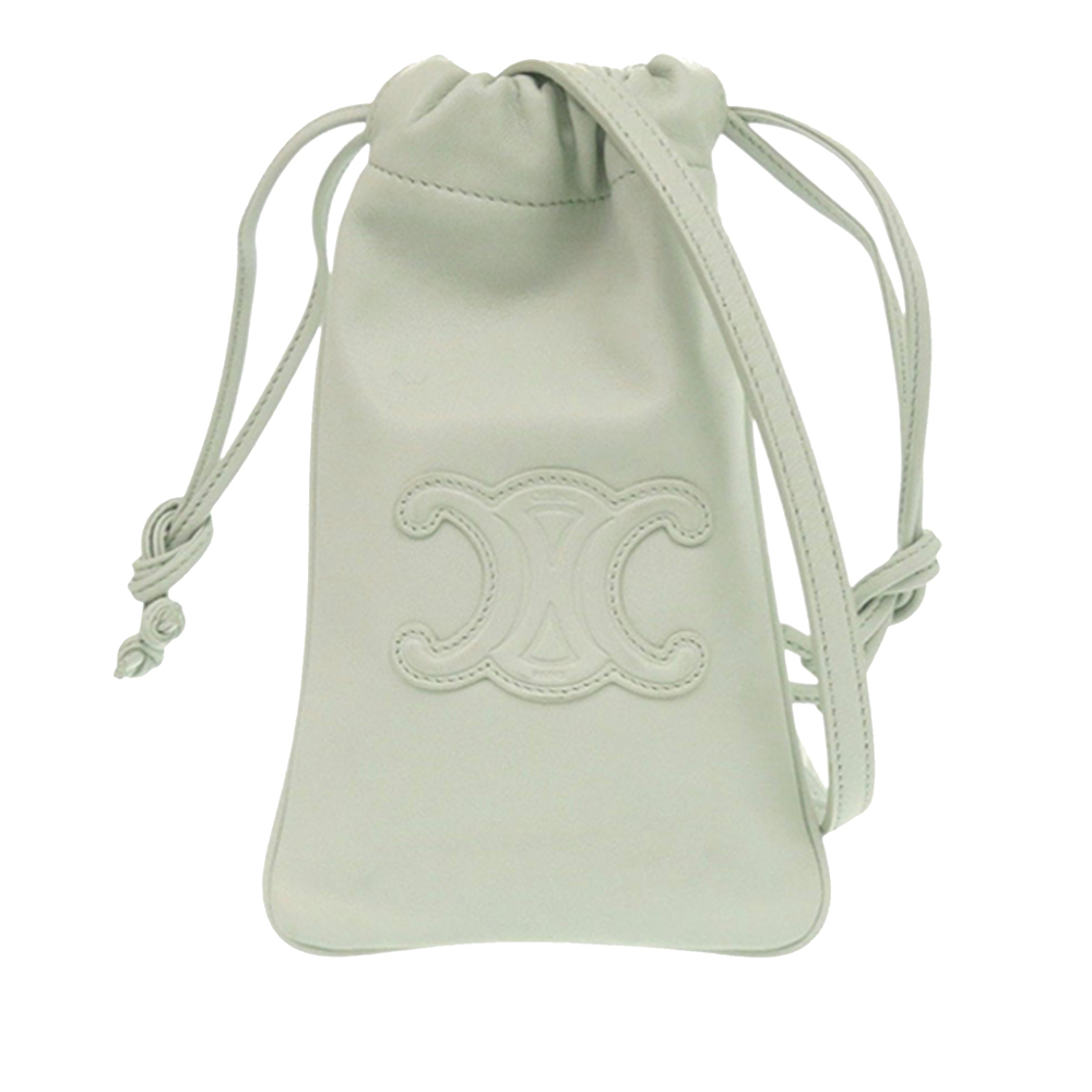 Pre-Loved Celine Calfskin Cuir Triomphe Phone Pouch